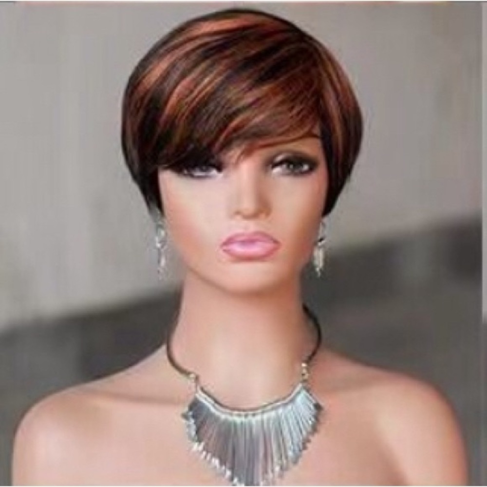 #P1B/30 HUMAN HAIR PIXIE WIG